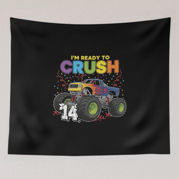 Item preview, I'm Ready To Crush 14th Birthday Monster Truck Boy designed and sold by PopStars1993.
