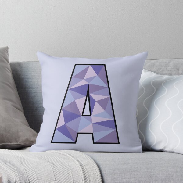 Item preview, Purple Geometric Letter A designed and sold by Julia Hindle.