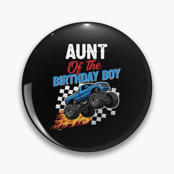 Item preview, Aunt Of The Birthday Boy Monster Truck Nephew Party designed and sold by PopStars1993.