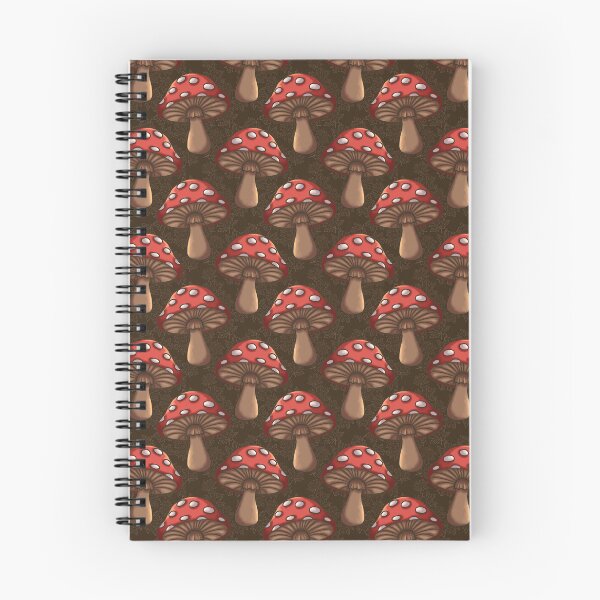 Item preview, Amanita mushroom on chocolate brown maple leaf designed and sold by OhNoNotAgain42.