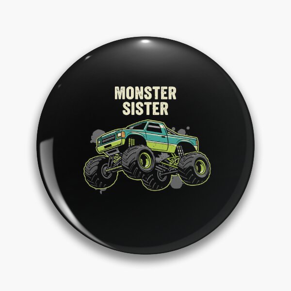 Item preview, Monster Sister Monster Truck Sibling Family Fan  designed and sold by PopStars1993.