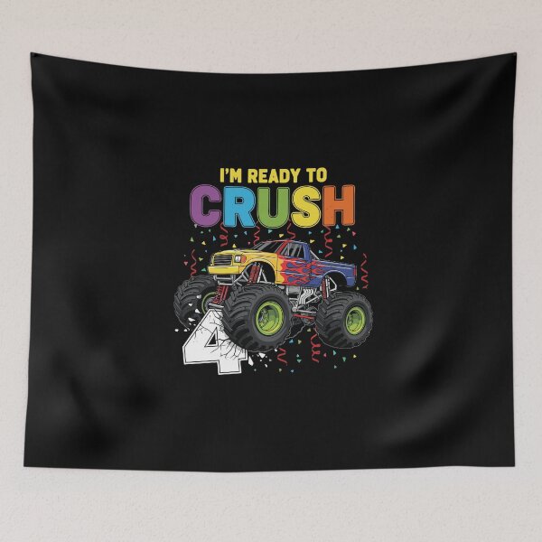 Item preview, I'm Ready To Crush 4th Birthday Monster Truck Four Year Old designed and sold by PopStars1993.