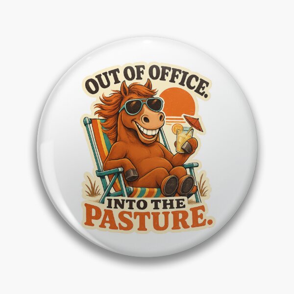 Item preview, Out Office Into The Pasture Funny Retirement Horse Gift designed and sold by Kolibra.