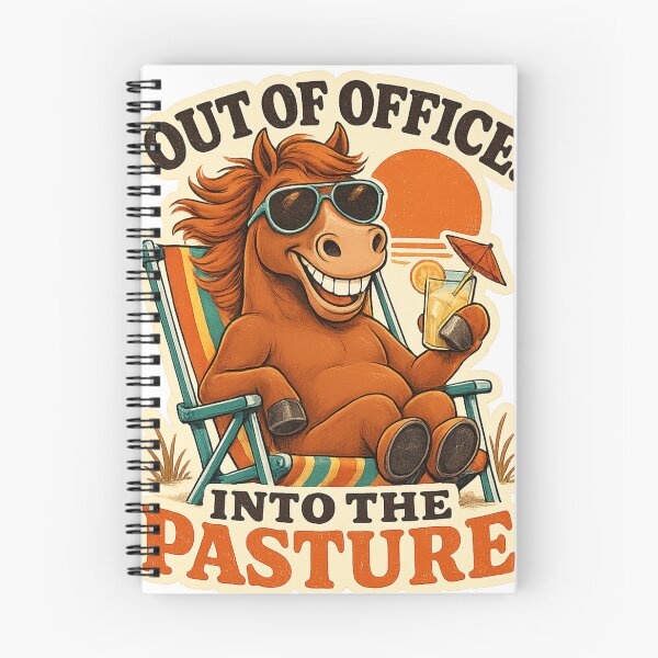 Item preview, Out Office Into The Pasture Funny Retirement Horse Gift designed and sold by Kolibra.