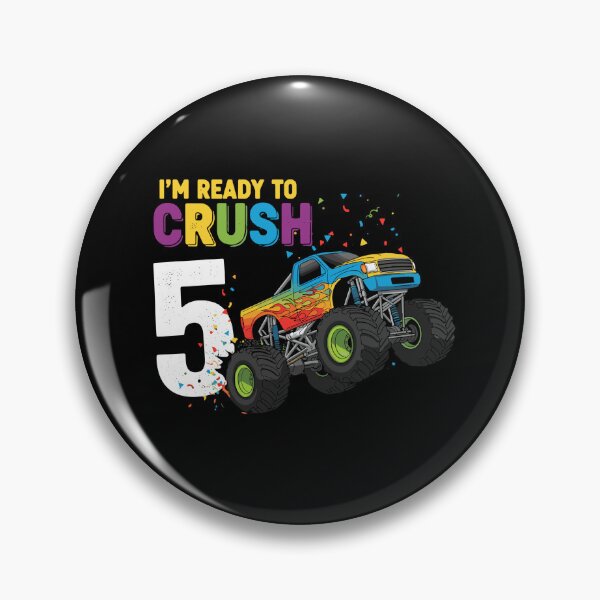 Item preview, I'm Ready To Crush 5 Monster Truck 5th Birthday Child Celebration designed and sold by PopStars1993.