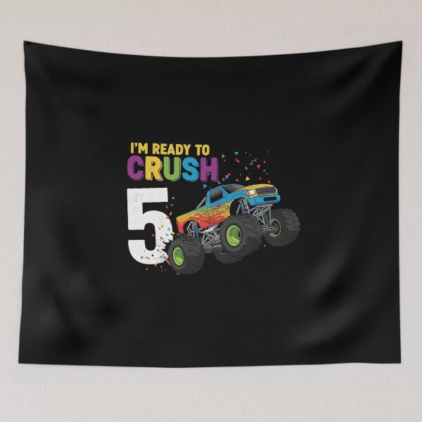 Item preview, I'm Ready To Crush 5 Monster Truck 5th Birthday Child Celebration designed and sold by PopStars1993.