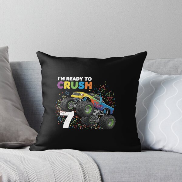 Item preview, I'm Ready To Crush 7 Monster Truck Seventh Birthday Kid Celebration designed and sold by PopStars1993.