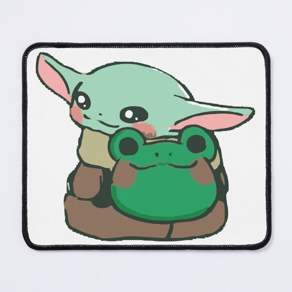 Item preview, Grogu with Frog Backpack | Cute Star Wars Character | Adorable Sci-Fi Artwork designed and sold by DawnColony.