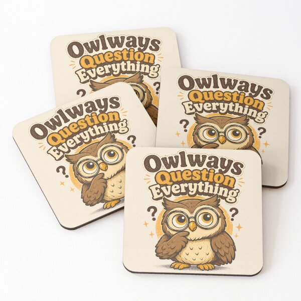 Item preview, Owlways Question Everything Shirt, Funny Owl Pun Tee, Cute Retro Owl Graphic, Curiosity Quote Shirt, Teacher Gift, Nerd Humor Apparel designed and sold by  MAD's Recreation Studio.