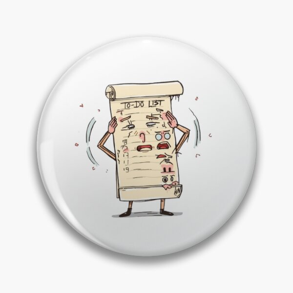 Item preview, Stressed Out To Do List Funny Cartoon Illustration designed and sold by ByKayaPrints.