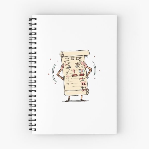 Item preview, Stressed Out To Do List Funny Cartoon Illustration designed and sold by ByKayaPrints.