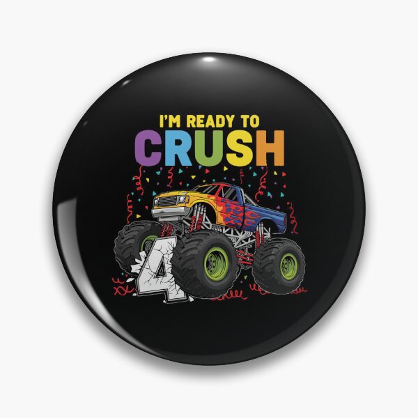 Item preview, I'm Ready To Crush 4 Monster Truck Fourth Birthday Boy designed and sold by PopStars1993.