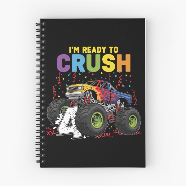 Item preview, I'm Ready To Crush 4 Monster Truck Fourth Birthday Boy designed and sold by PopStars1993.
