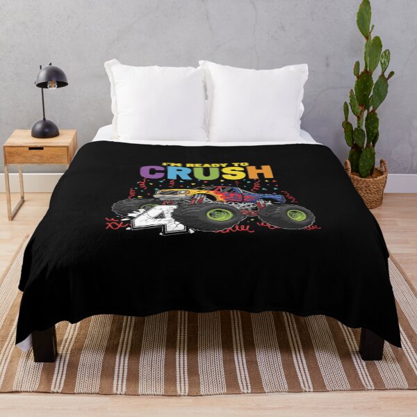 Item preview, I'm Ready To Crush 4 Monster Truck Fourth Birthday Boy designed and sold by PopStars1993.