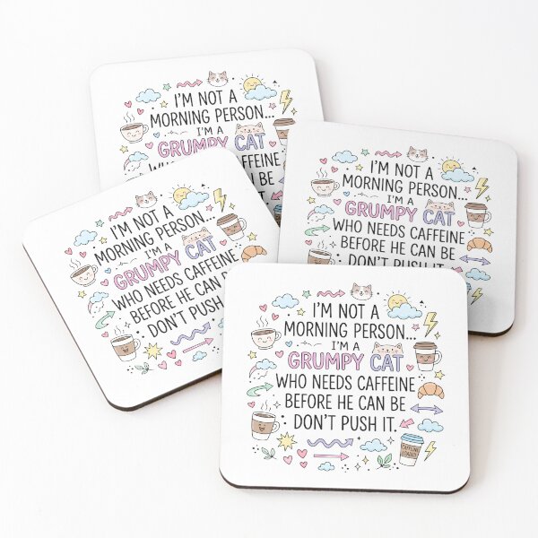 Item preview, Funny Coffee Quote Typography Design | Cute Hand-Drawn Doodle Illustration designed and sold by Sandy-Sketch.