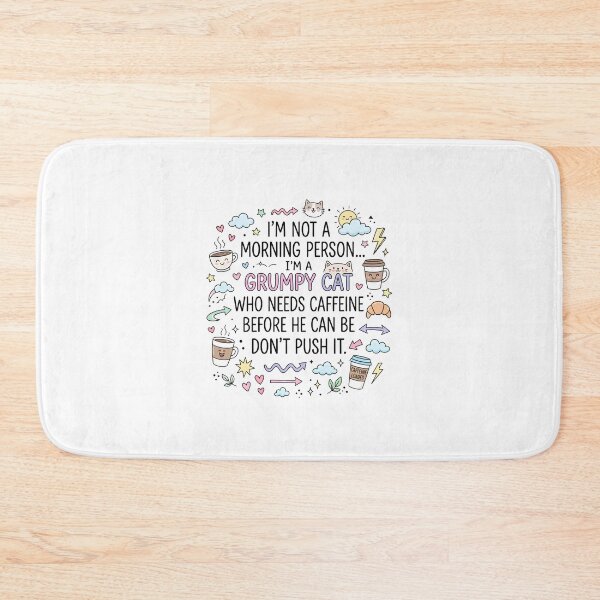 Item preview, Funny Coffee Quote Typography Design | Cute Hand-Drawn Doodle Illustration designed and sold by Sandy-Sketch.