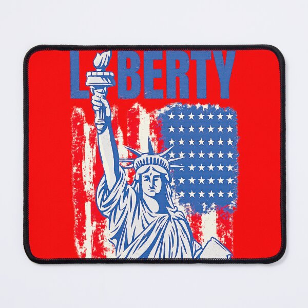 Item preview, Liberty Statue Vintage USA Flag T-Shirt designed and sold by Kittcatking.