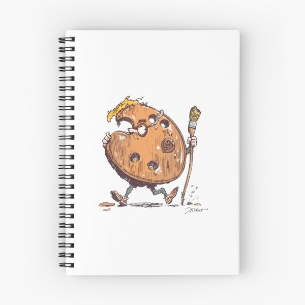 Item preview, Funny Artist Palette Mascot Comic Style Illustration designed and sold by ByKayaPrints.