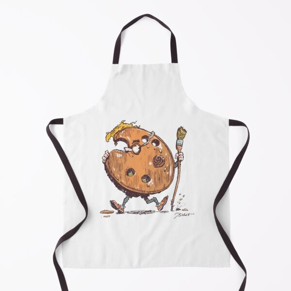 Item preview, Funny Artist Palette Mascot Comic Style Illustration designed and sold by ByKayaPrints.