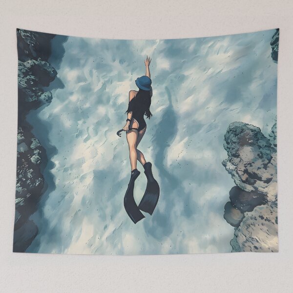 Item preview, golden ocean adventure vintage nature wall art designed and sold by Spirit of Siam.