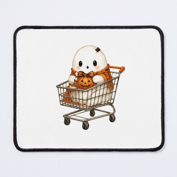 Item preview, Adorable Ghost with Pumpkin designed and sold by abieran.
