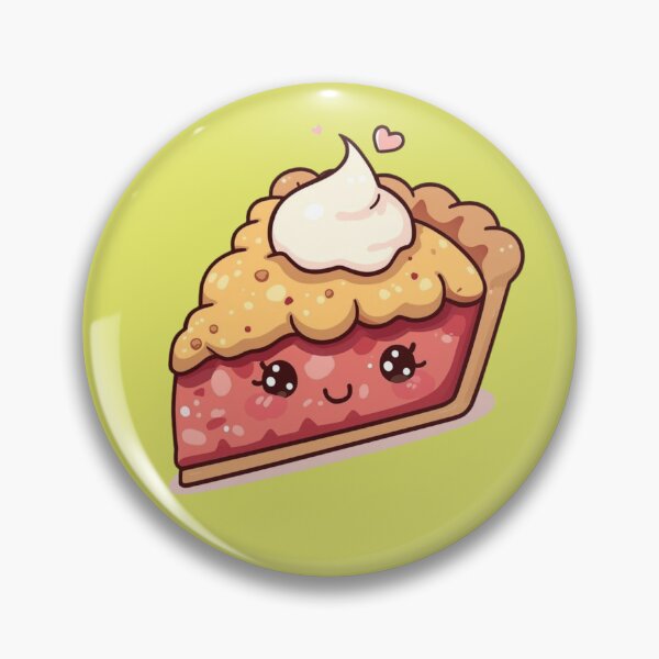 Item preview, Cute Kawaii Cherry Pie Slice Art designed and sold by Uniquely Yours.