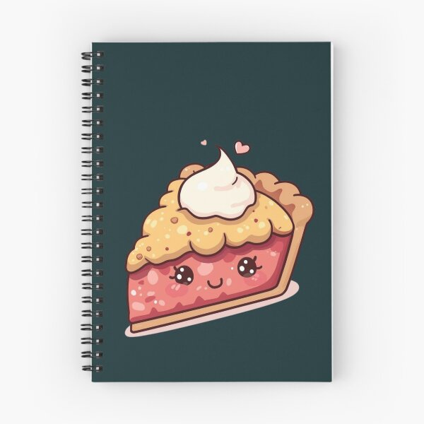 Item preview, Cute Kawaii Cherry Pie Slice Art designed and sold by Uniquely Yours.
