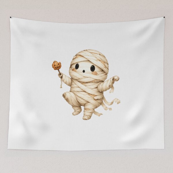 Item preview, Cute Mummy Holding Pumpkin designed and sold by abieran.