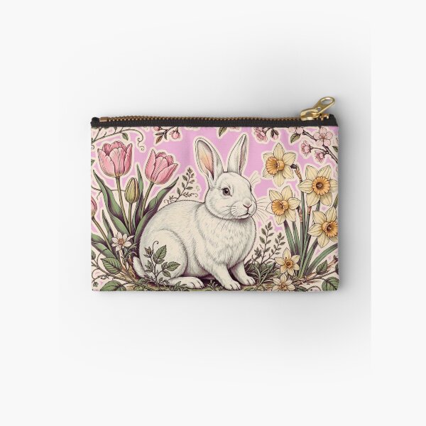 Item preview, Rabbit in floral spring designed and sold by ConElAlma.