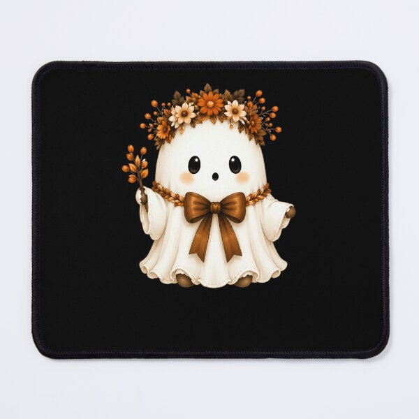 Item preview, Cute Ghost with Floral Crown designed and sold by abieran.