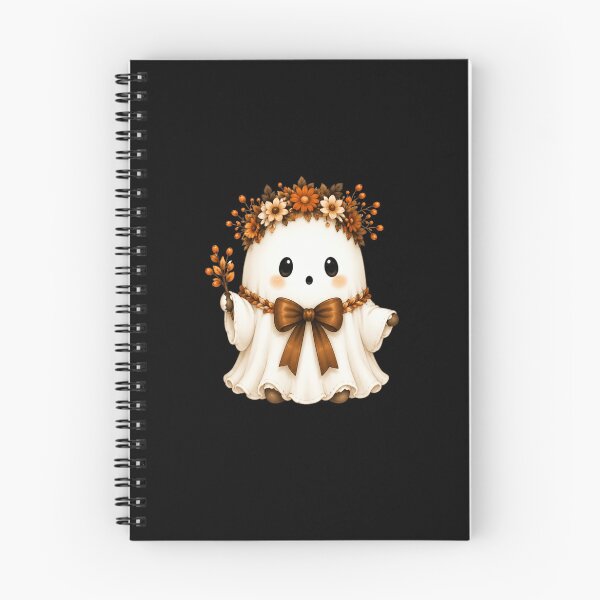 Item preview, Cute Ghost with Floral Crown designed and sold by abieran.