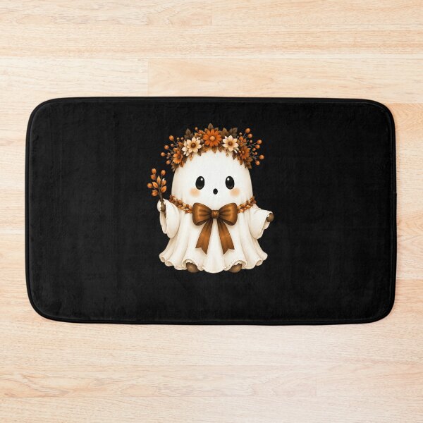 Item preview, Cute Ghost with Floral Crown designed and sold by abieran.