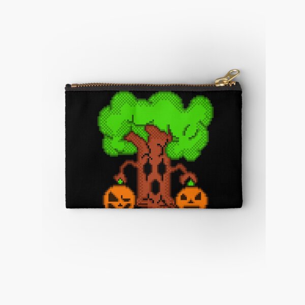 Item preview, Cute Spooky Haunted Tree with Halloween Pumpkins Pixel art designed and sold by RetroRlx.