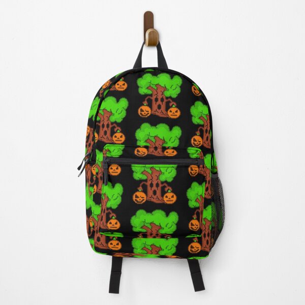 Item preview, Cute Spooky Haunted Tree with Halloween Pumpkins Pixel art designed and sold by RetroRlx.
