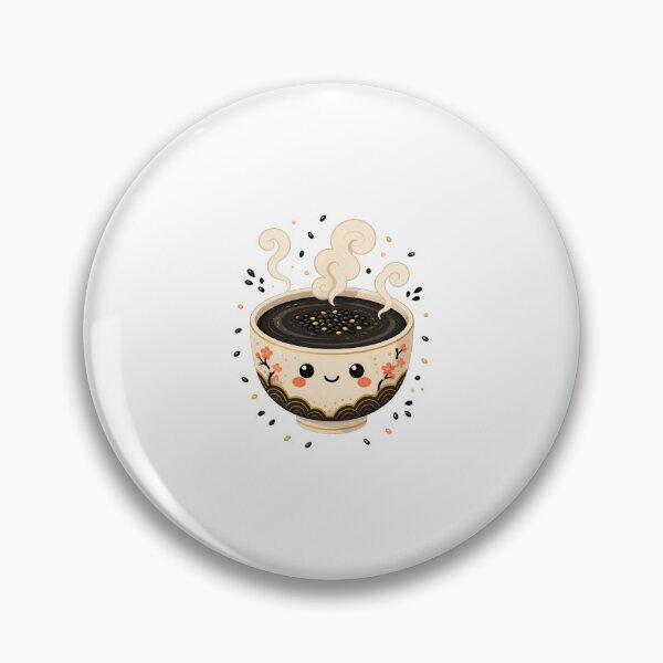 Item preview, Black Sesame Dessert Art and Cute Asian Food Illustration designed and sold by AMICO77.