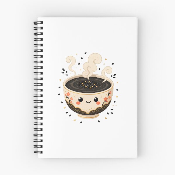 Item preview, Black Sesame Dessert Art and Cute Asian Food Illustration designed and sold by AMICO77.