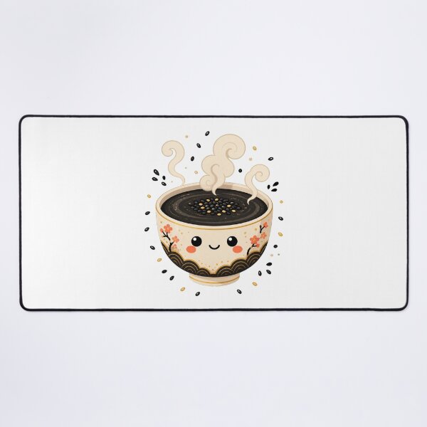 Item preview, Black Sesame Dessert Art and Cute Asian Food Illustration designed and sold by AMICO77.