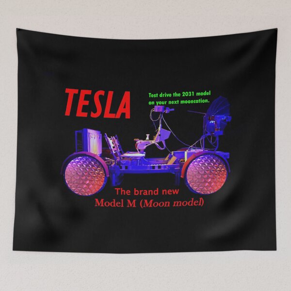 Item preview, Tesla 2031 Model M Moon Car Ad designed and sold by Dlt1981.