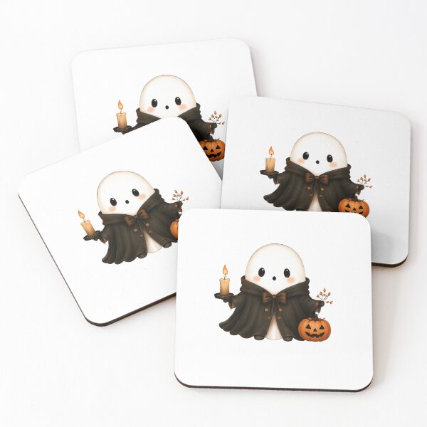 Item preview, Cute Ghost with Pumpkin designed and sold by abieran.