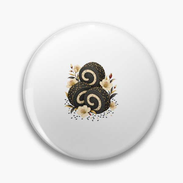Item preview, Black Sesame Dessert Art and Cute Asian Food Illustration designed and sold by AMICO77.