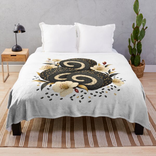 Item preview, Black Sesame Dessert Art and Cute Asian Food Illustration designed and sold by AMICO77.