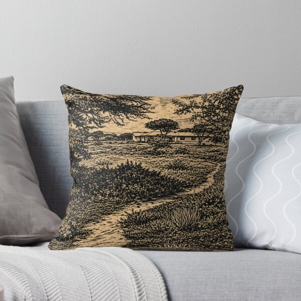 Item preview,  Tanzanian Landscape | African Safari Linocut designed and sold by Linoluca.