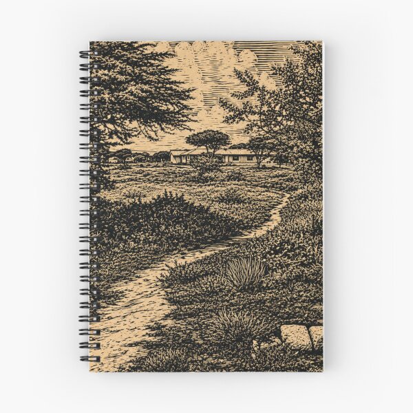 Item preview,  Tanzanian Landscape | African Safari Linocut designed and sold by Linoluca.