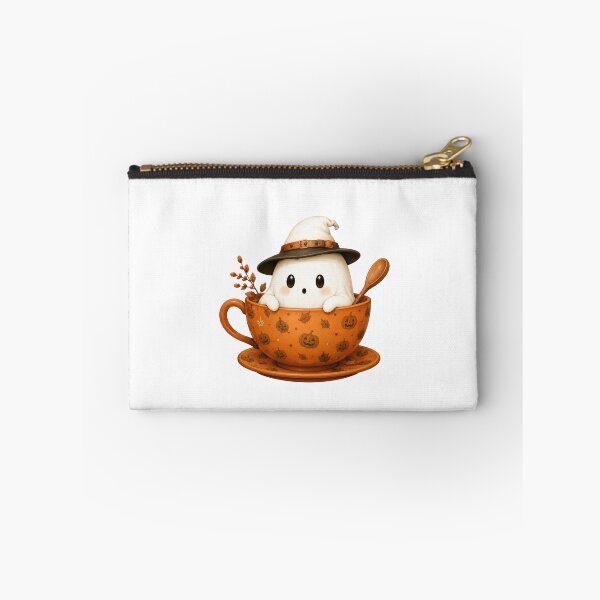 Item preview, Cute Ghost in Pumpkin Teacup designed and sold by abieran.