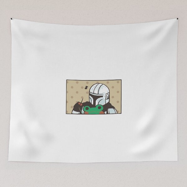 Item preview, Mandalorian Making a Frog Backpack | Funny Star Wars Artwork | Galactic Craftsman Design designed and sold by DawnColony.