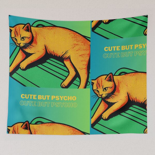 Item preview, Orange Cat CUTE BUT PSYCHO designed and sold by UltarOutfit.
