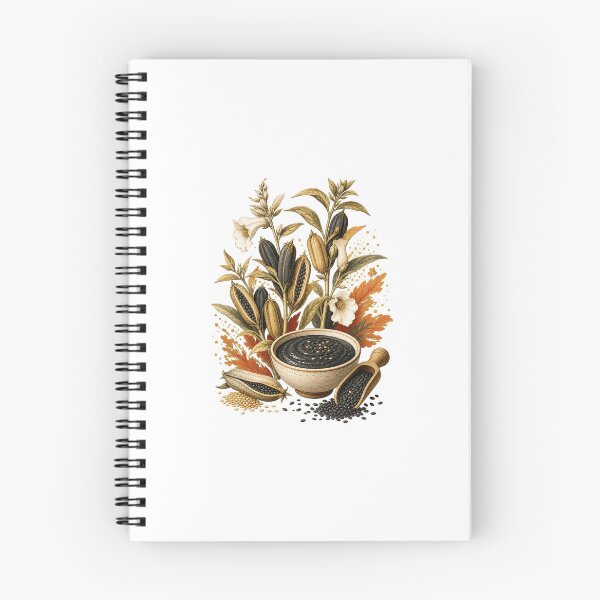 Item preview, Black Sesame Dessert Art and Cute Asian Food Illustration designed and sold by AMICO77.