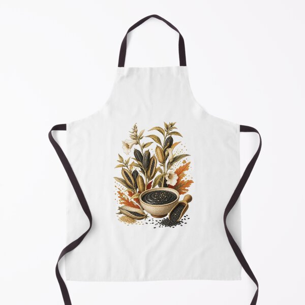 Item preview, Black Sesame Dessert Art and Cute Asian Food Illustration designed and sold by AMICO77.