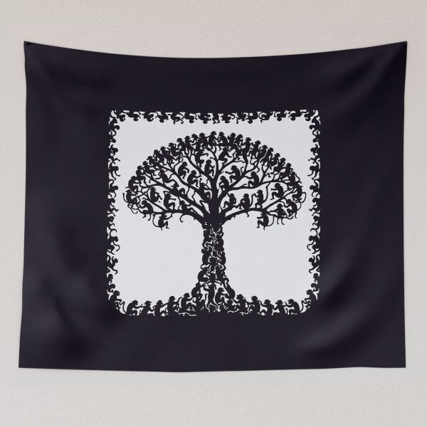 Item preview, Monkey Tree, Monkey Do (white) designed and sold by Cathedral of Curiosity.