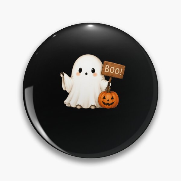 Item preview, Cute Ghost with Pumpkin designed and sold by abieran.